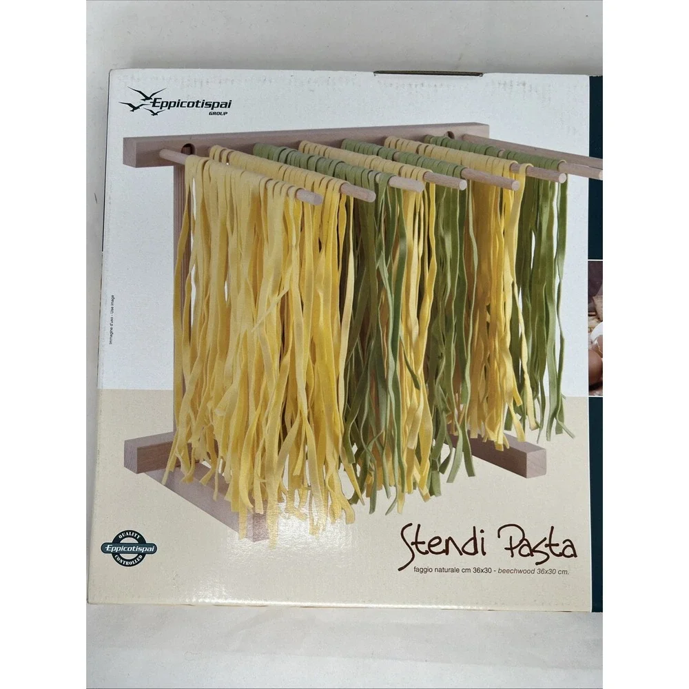 EP 102 Natural Beechwood Collapsable Pasta Drying Rack New‎ Unopened Box